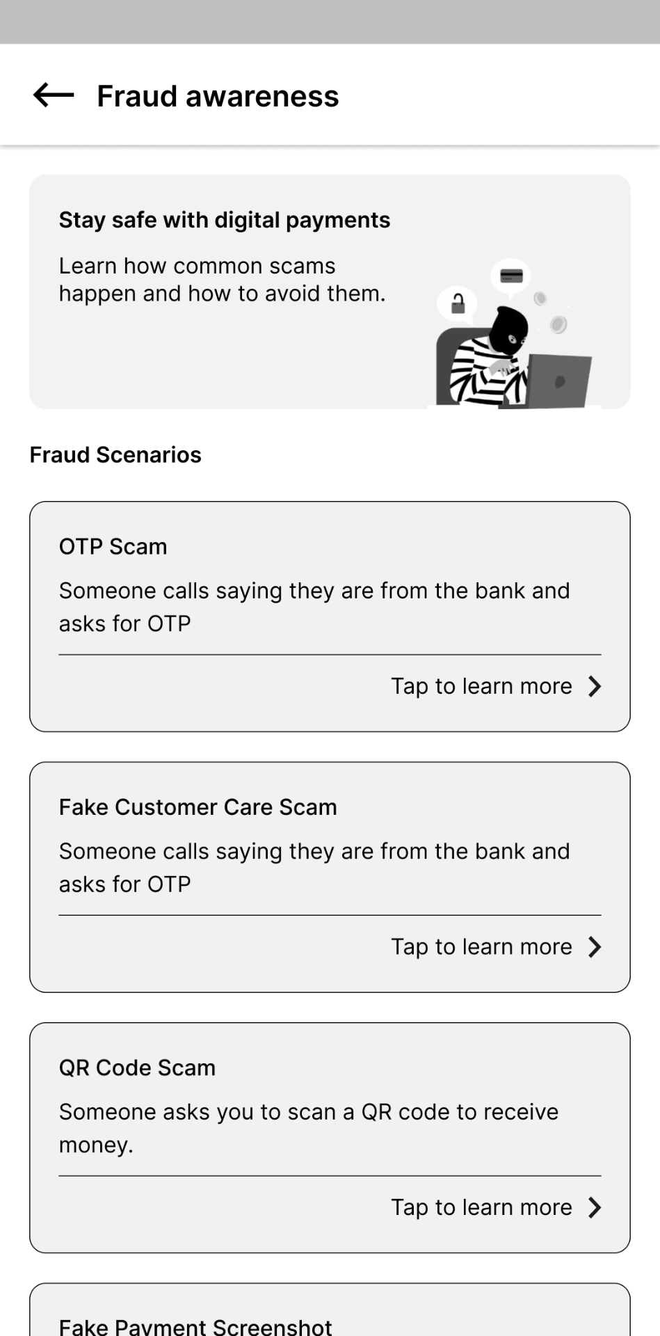 Fraud awareness library